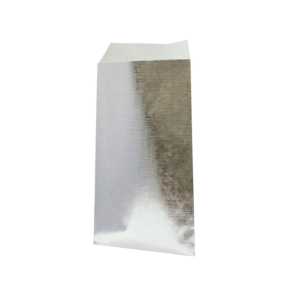 Envelopes de Papel Kraft Gofrado - Prata Metalizado