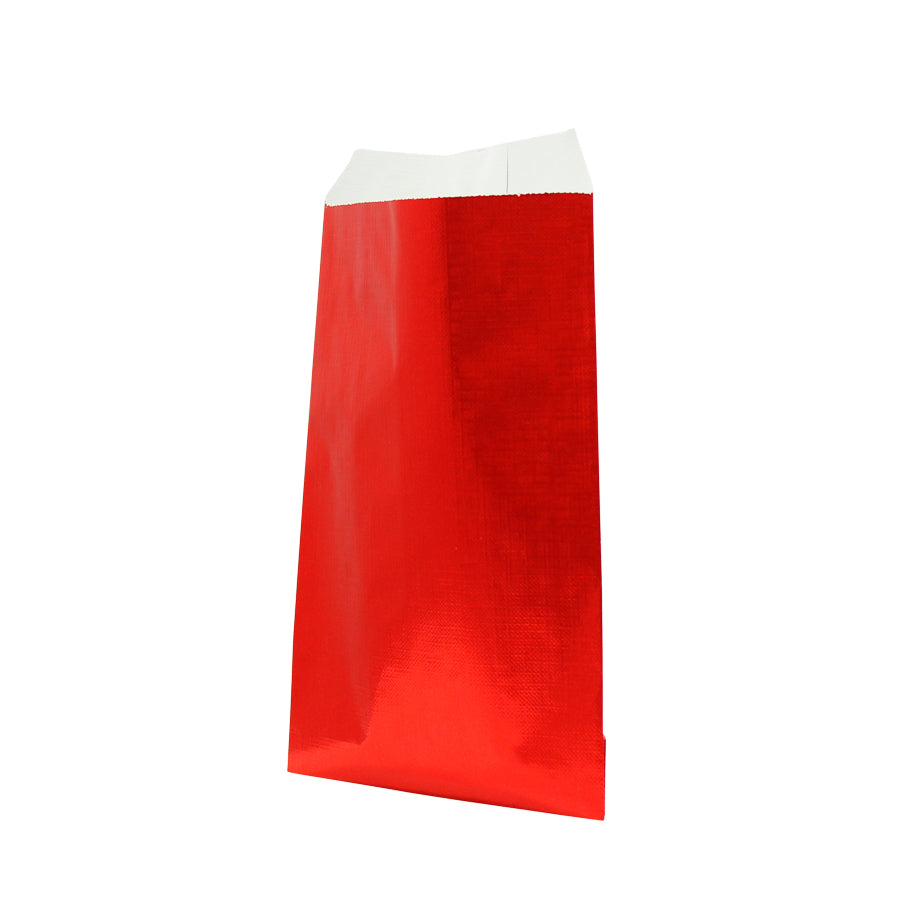 Envelopes de Papel Kraft Gofrado - Vermelho Metalizado