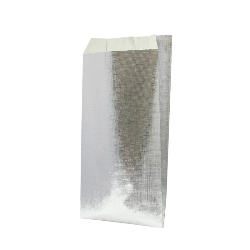 Envelopes de Papel Kraft Gofrado - Prata Metalizado