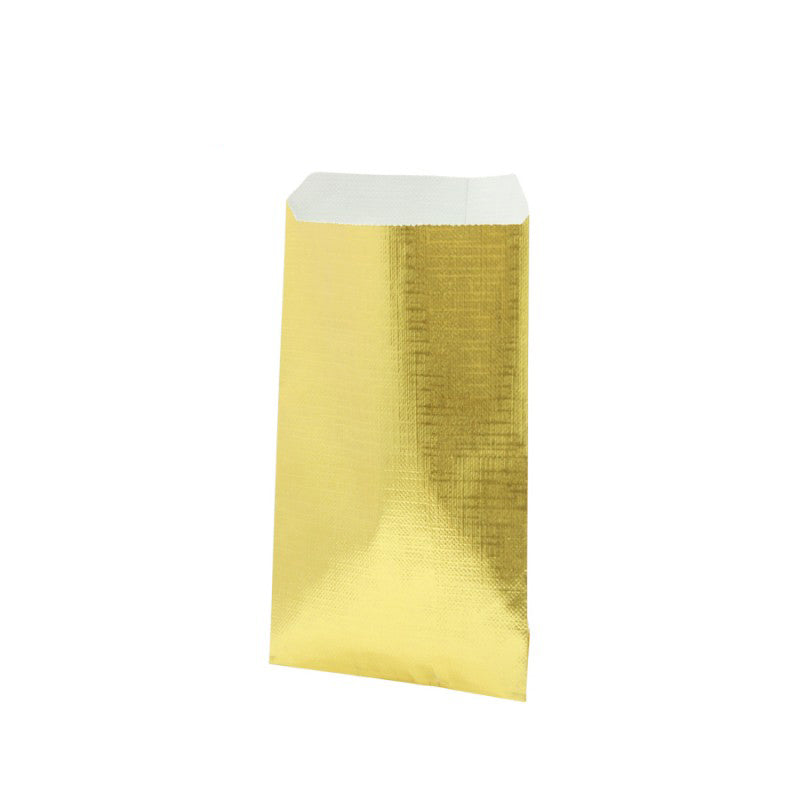 Envelopes de Papel Kraft Gofrado - Ouro Metalizado