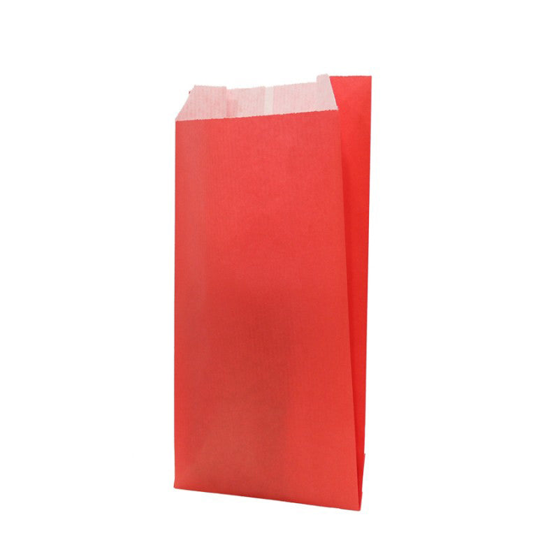 Envelopes de Papel Kraft Branco - Vermelho