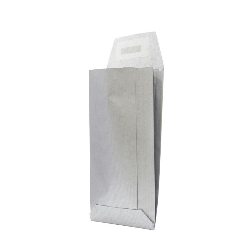 Envelopes de Papel Kraft Natural com Pala Adesiva - Prata