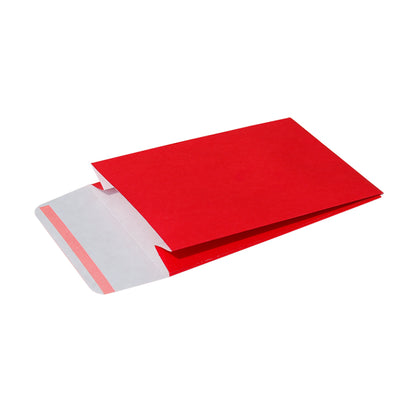 Envelopes de Papel Kraft Natural com Pala Adesiva - Vermelho