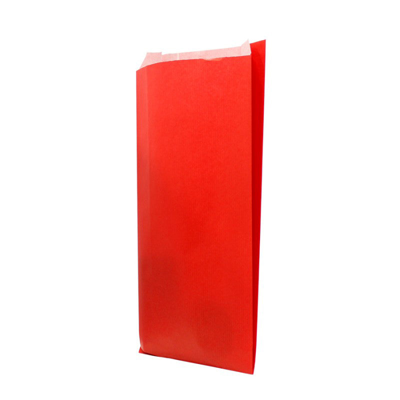 Envelopes de Papel Kraft Branco - Vermelho