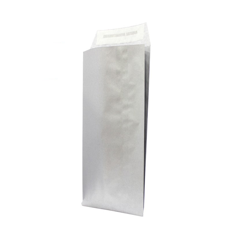 Envelopes de Papel Kraft Natural com Pala Adesiva - Prata
