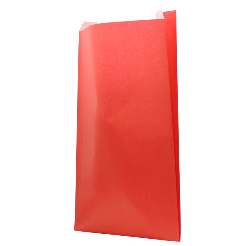 Envelopes de Papel Kraft Branco - Vermelho