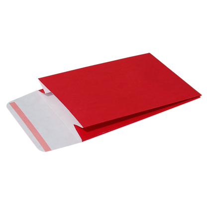Envelopes de Papel Kraft Natural com Pala Adesiva - Vermelho