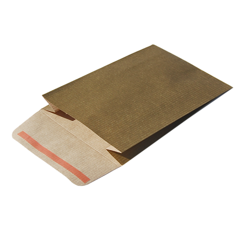 Sobres de papel Kraft Natural con solapa adhesiva - Oro