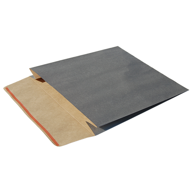 Envelopes de Papel Kraft Natural com Pala Adesiva - Prata