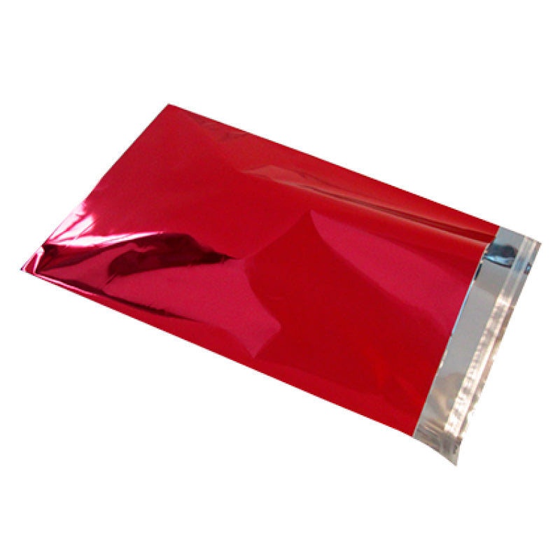 Metallic Envelopes with Adhesive Flap - Red