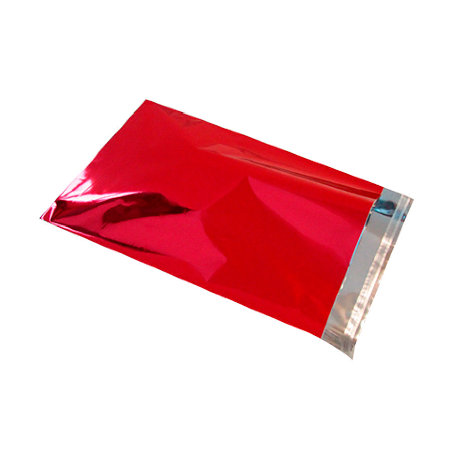 Metallic Envelopes with Adhesive Flap - Red