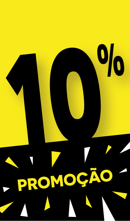Cardboard Tag for Promotion 10% - Yellow and Black