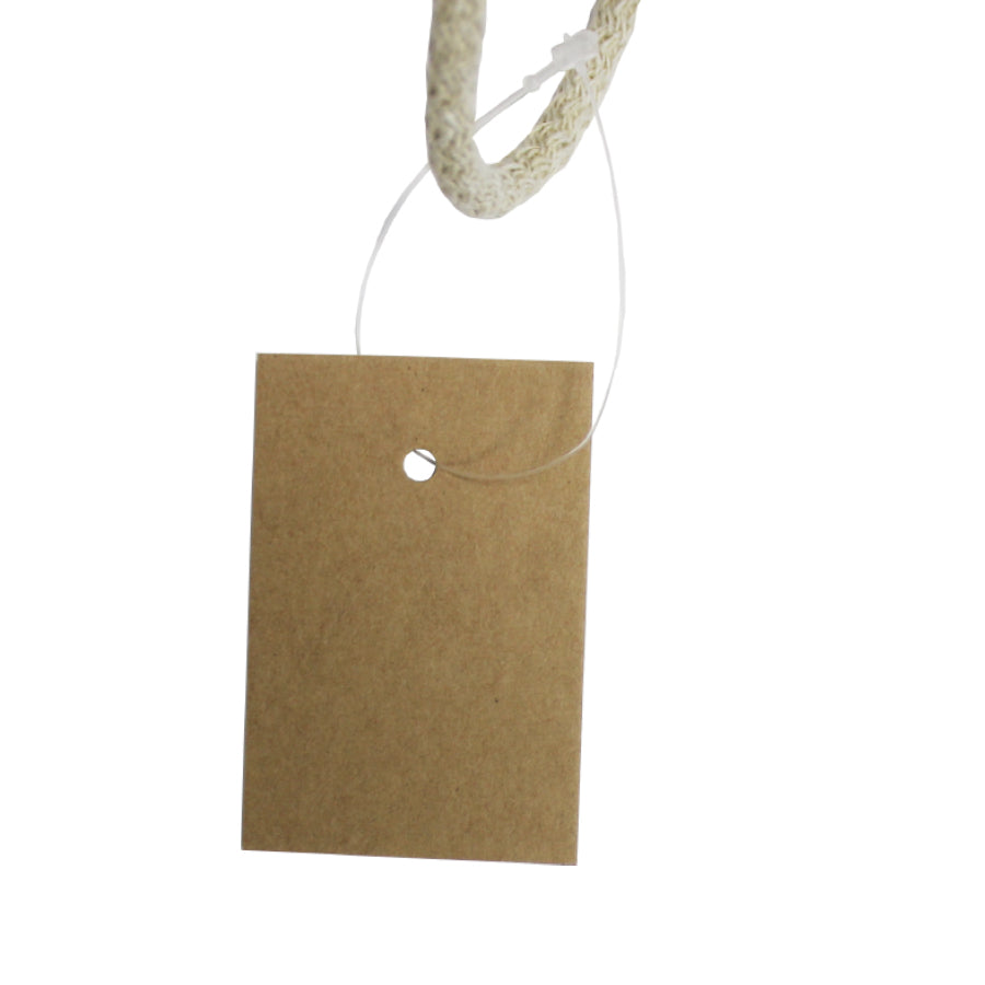 Cardboard Tags with Hole for Shop 275g - Kraft