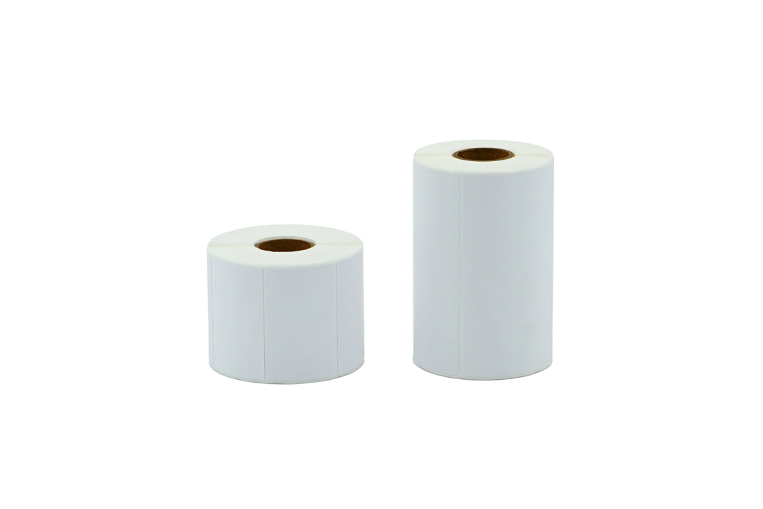 White Thermal Adhesive Labels