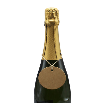 Etiqueta em Cartolina Oval com Furo - Kraft