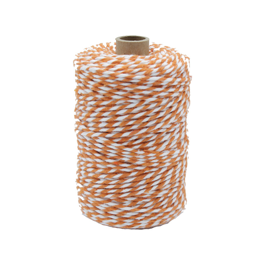 Cotton Yarn - Orange and White