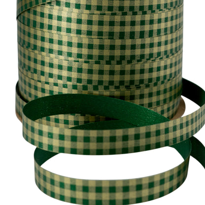 Cinta Vichy - Oro y Verde - "Cuadros"