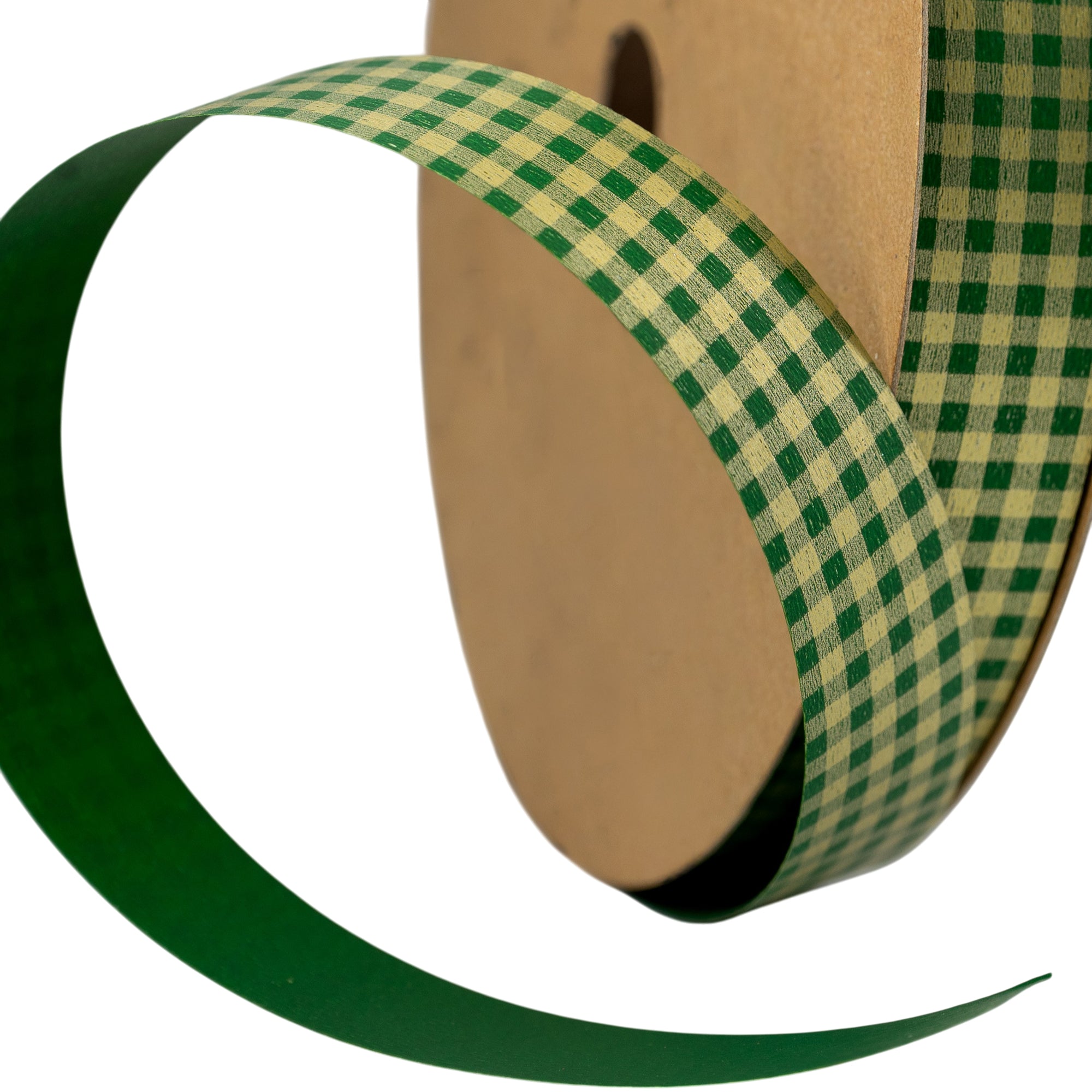 Cinta Vichy - Oro y Verde - "Cuadros"