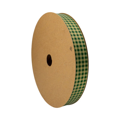 Cinta Vichy - Oro y Verde - "Cuadros"