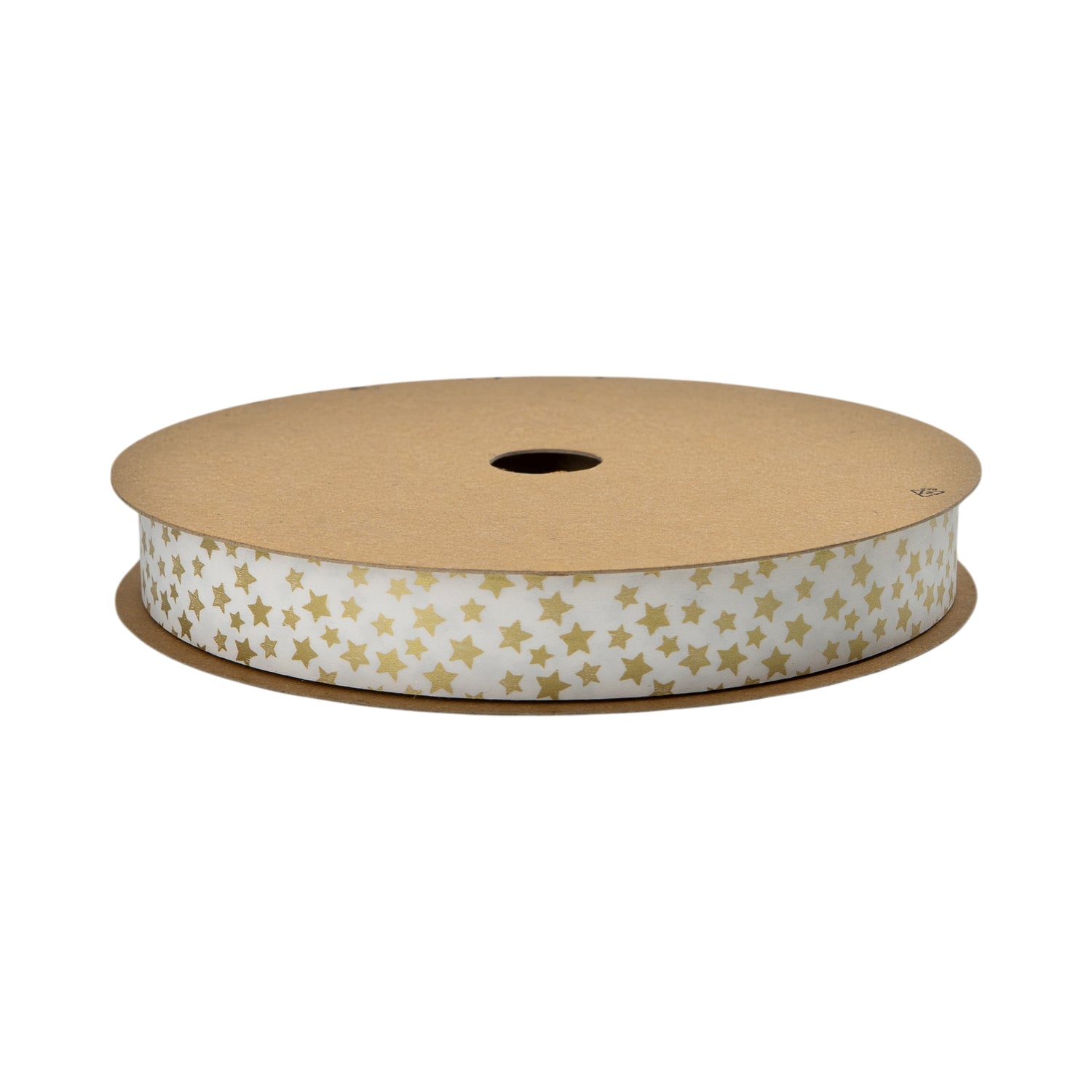 Fita Painted - Branco e Ouro - "Estrelas"