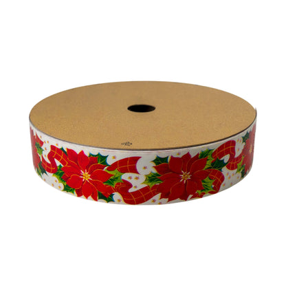Cinta Virginia - Blanco, Rojo y Verde - Flor