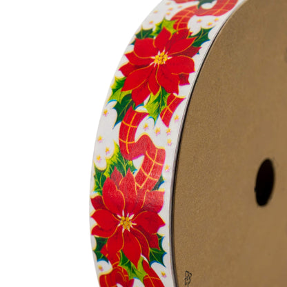 Cinta Virginia - Blanco, Rojo y Verde - Flor