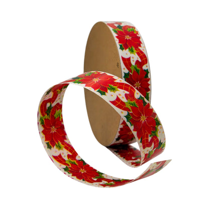 Cinta Virginia - Blanco, Rojo y Verde - Flor