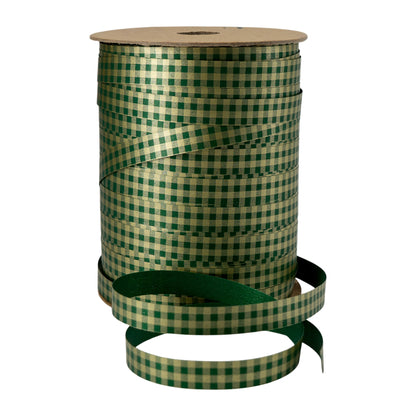 Fita Vichy - Ouro e Verde - "Quadrados"
