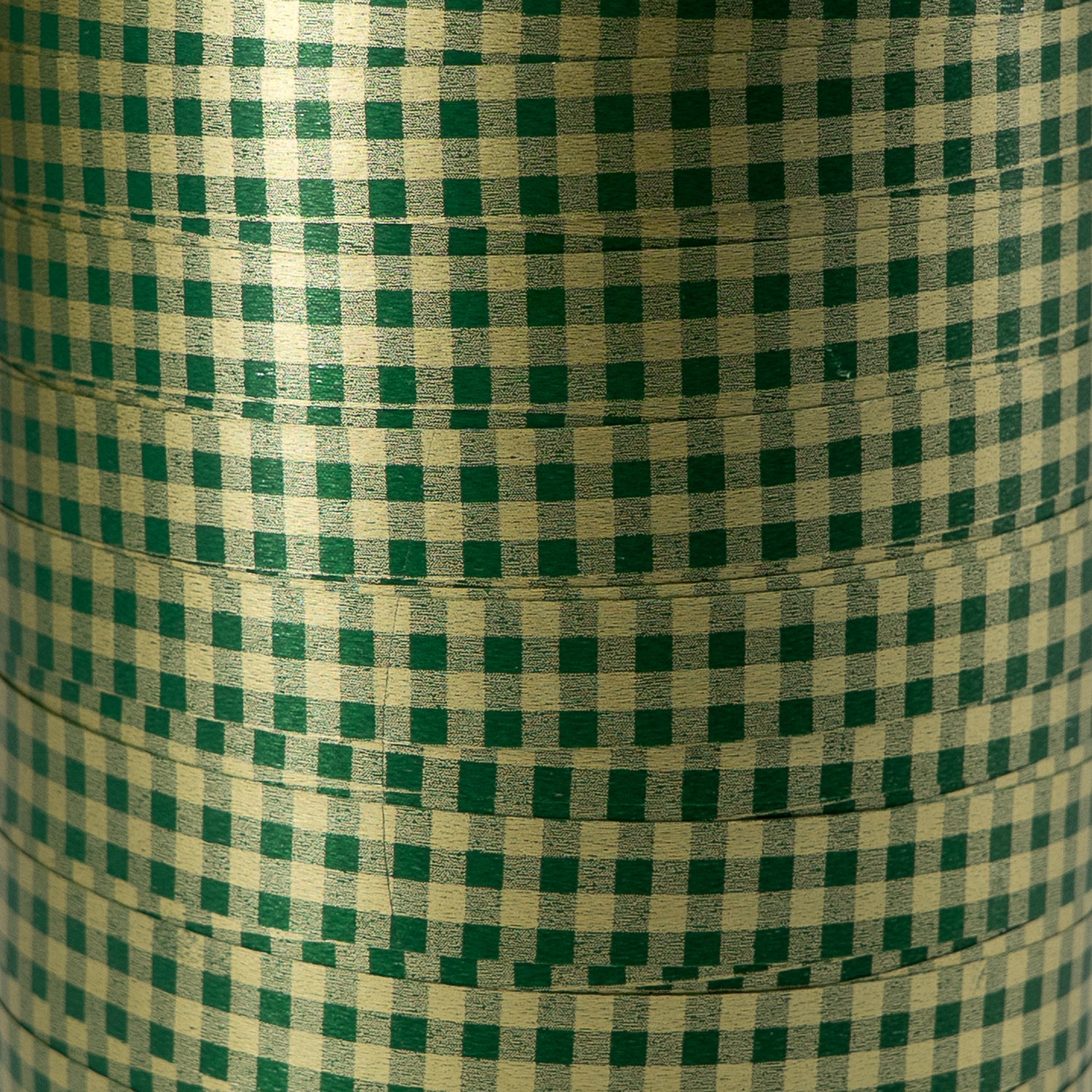 Fita Vichy - Ouro e Verde - "Quadrados"