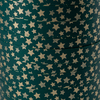 Fita Painted - Ouro e Verde - "Estrelas"