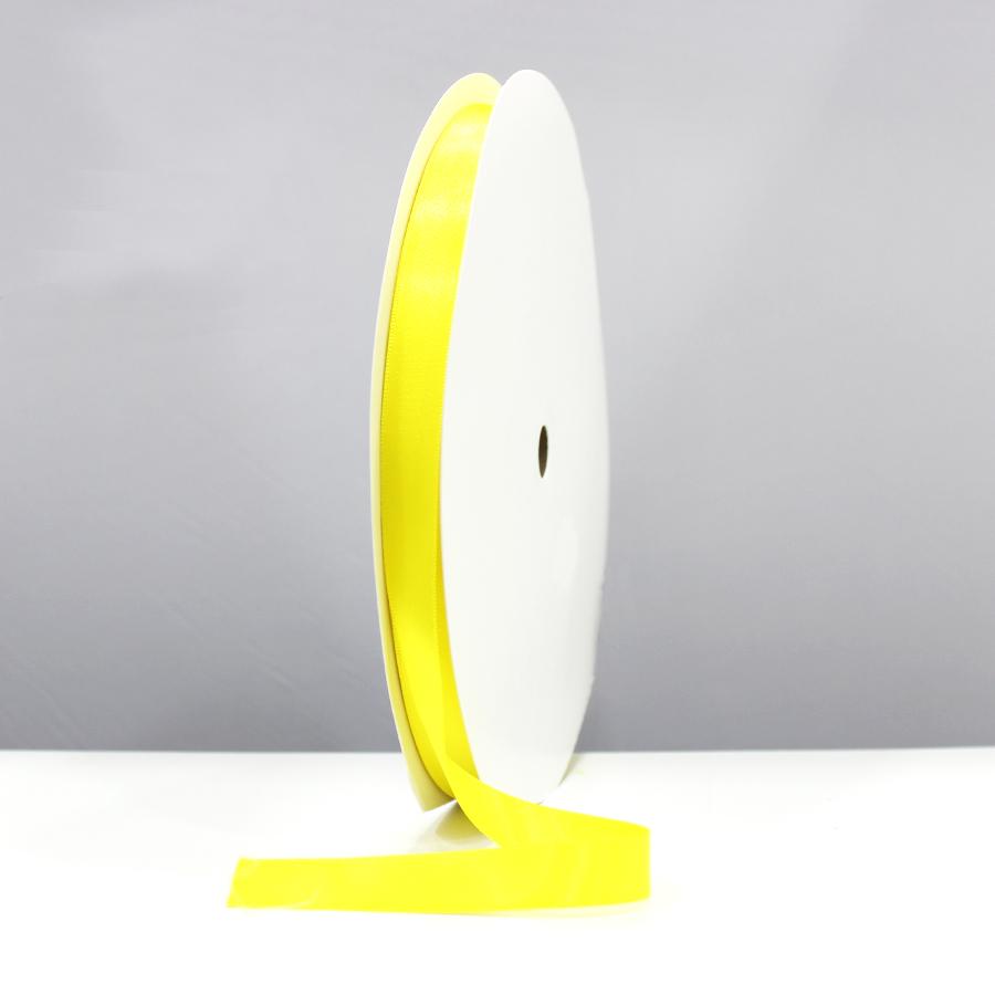 Satin Ribbon - Fluorescent Yellow