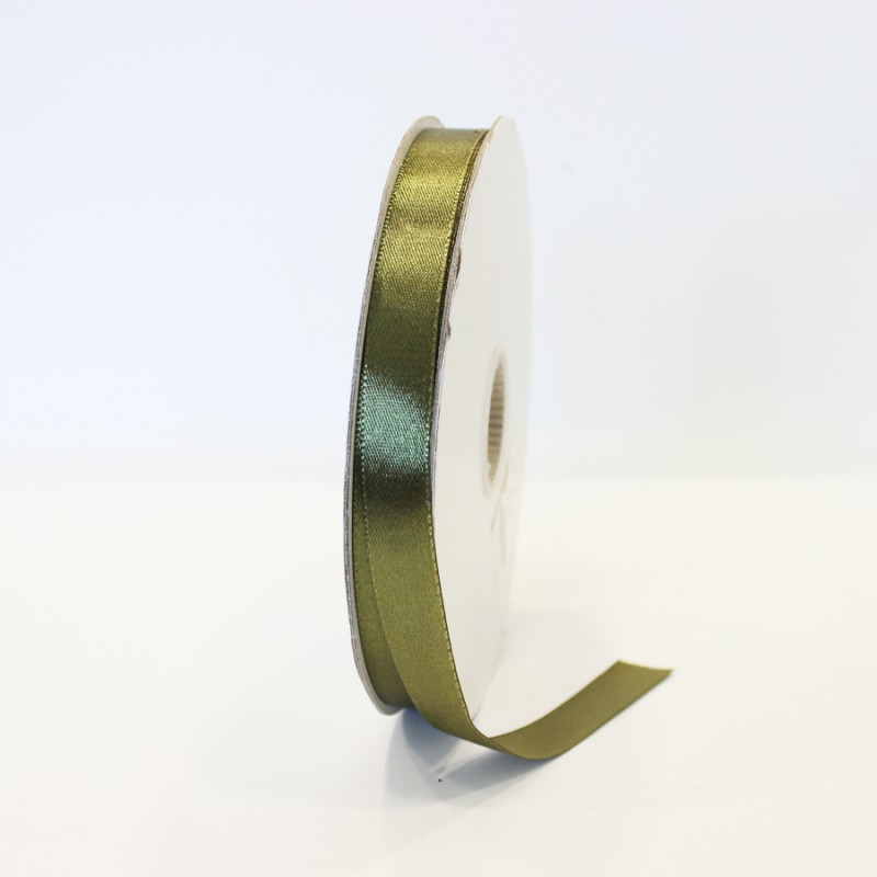 Satin Ribbon - Olive Green