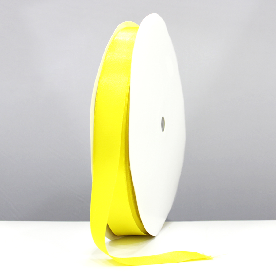 Satin Ribbon - Fluorescent Yellow