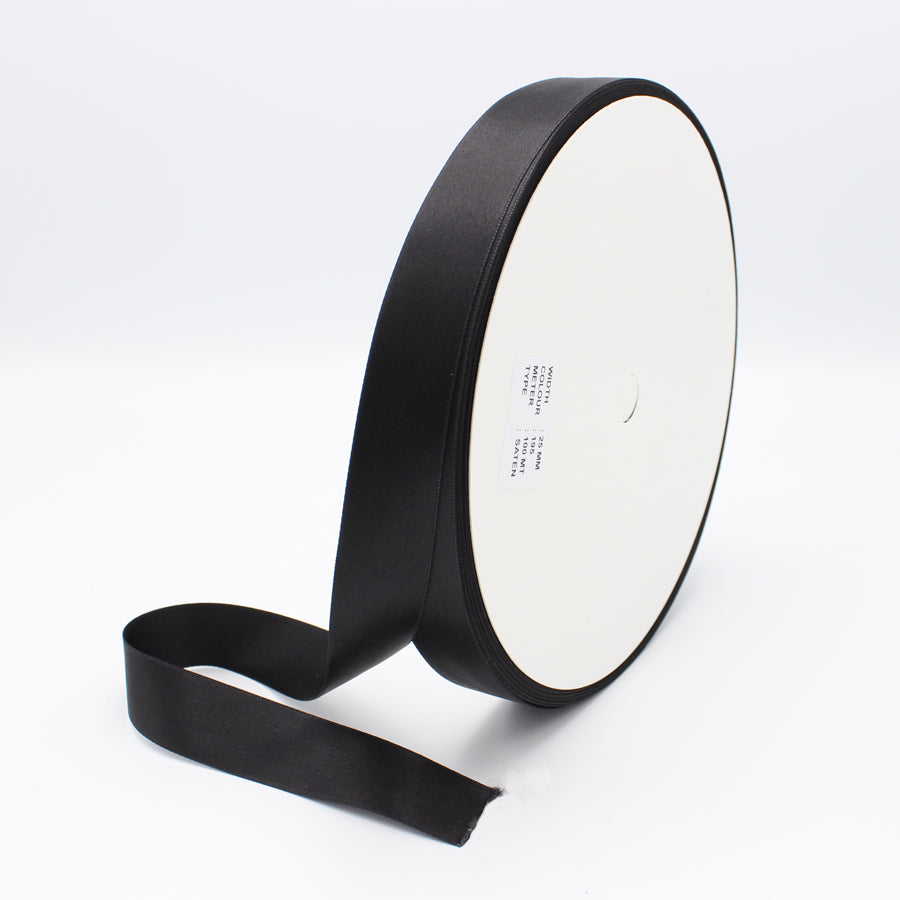 Satin Ribbon - Black