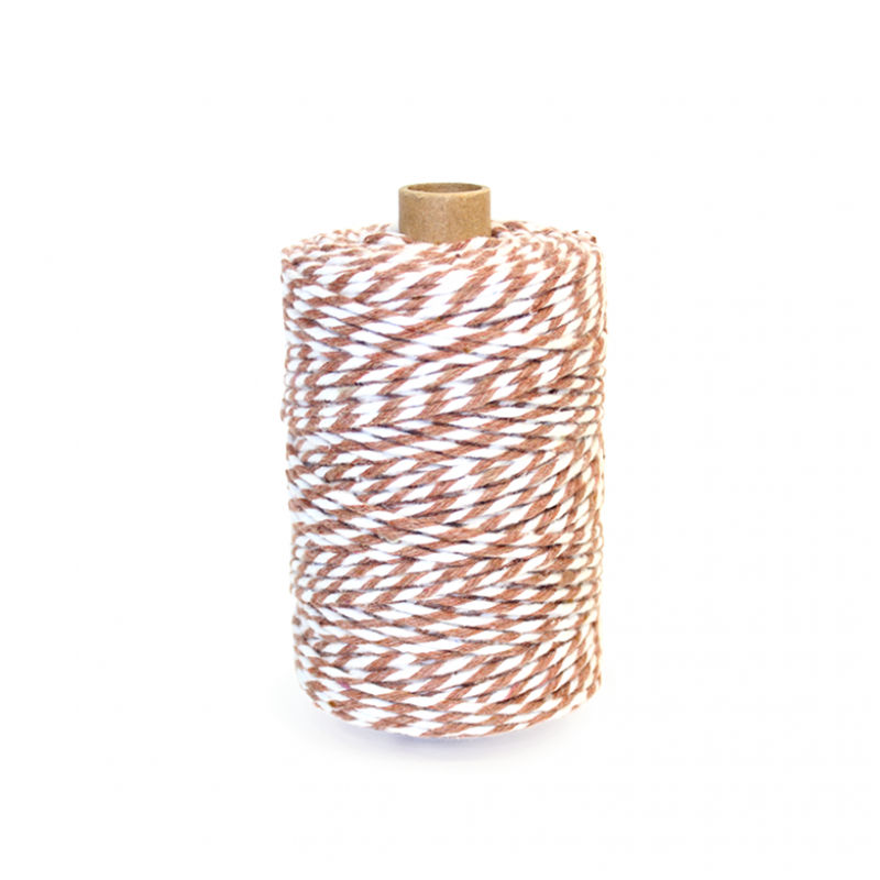 Cotton Thread - Brown and White