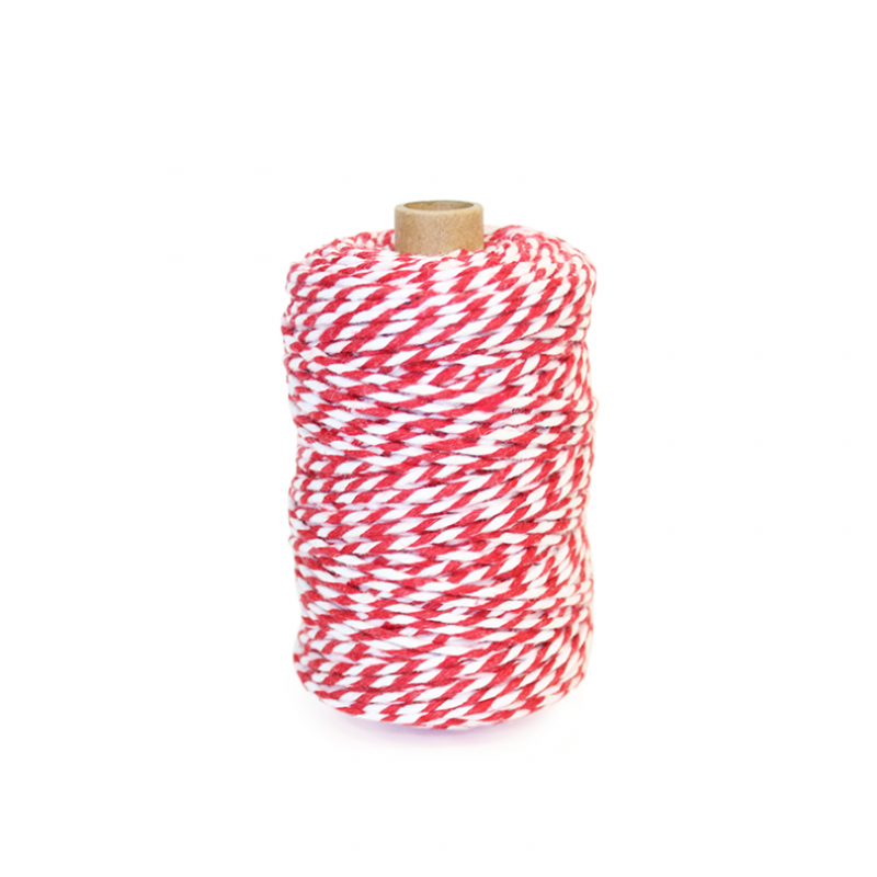 Cotton Thread - Red and White