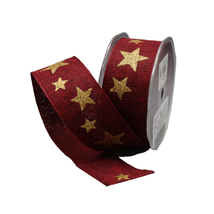 Mizar Ribbon - Bordeaux and Gold