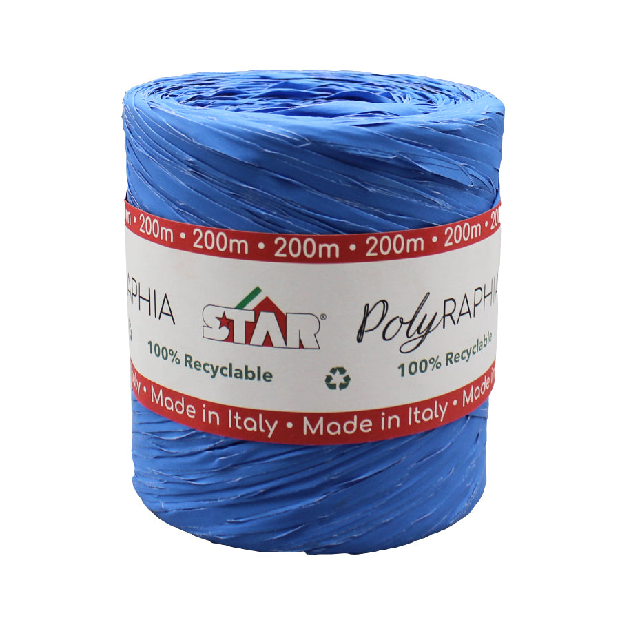 Fita Ráfia Star - Azul Claro