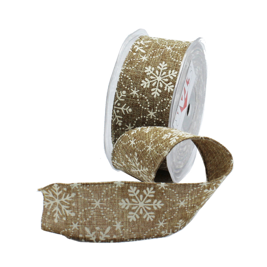 Cinta Alambrada - Oro - "Snowflake"
