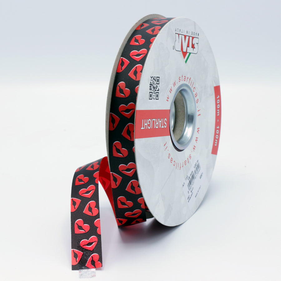 Cinta Starlight - Negro y Rojo - "Baci"