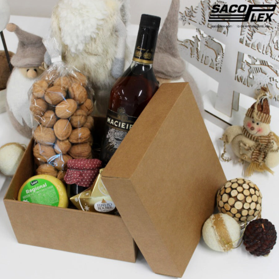 Caixa Gourmet em Microcanelado - Kraft
