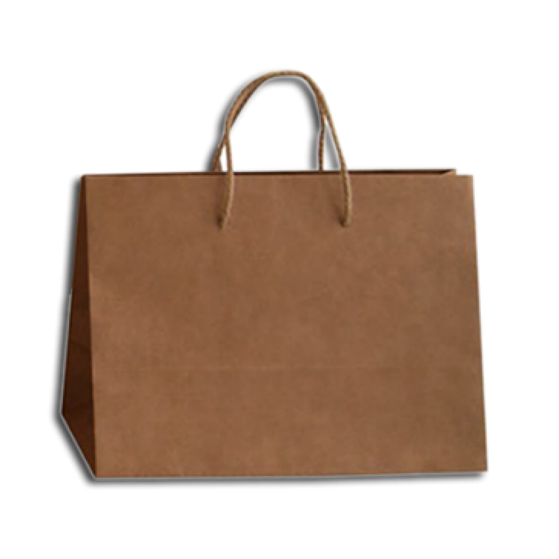 Kraft Natural Kraft Paper Bags 135gsm with Cord - Kraft