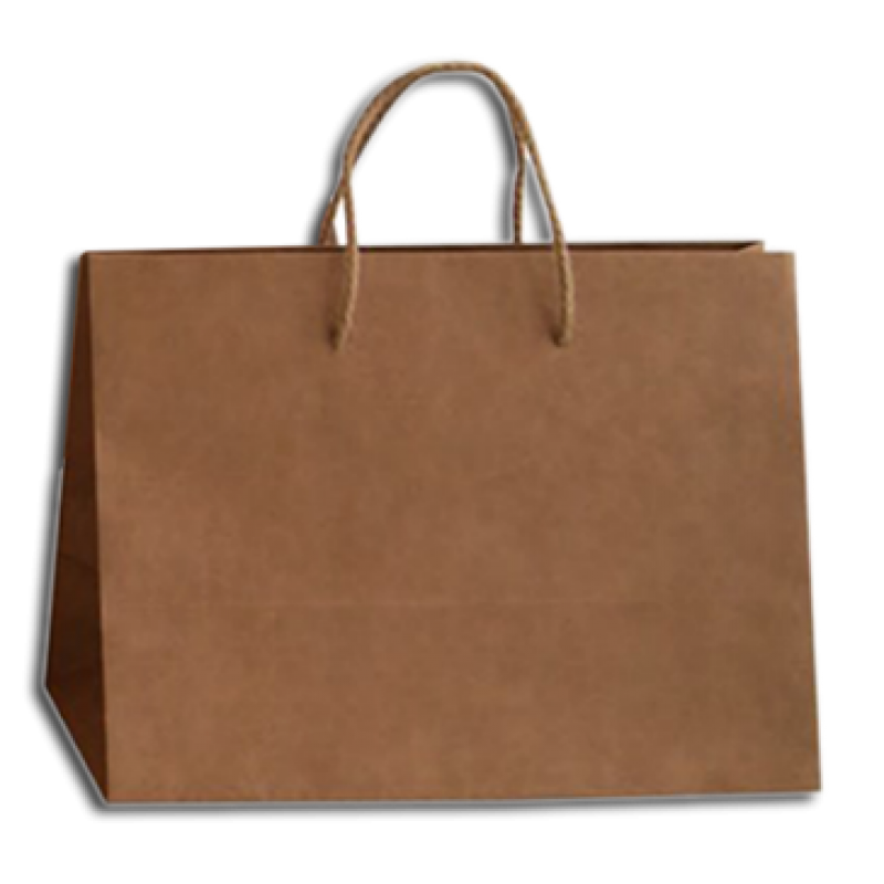 Kraft Natural Kraft Paper Bags 135gsm with Cord - Kraft