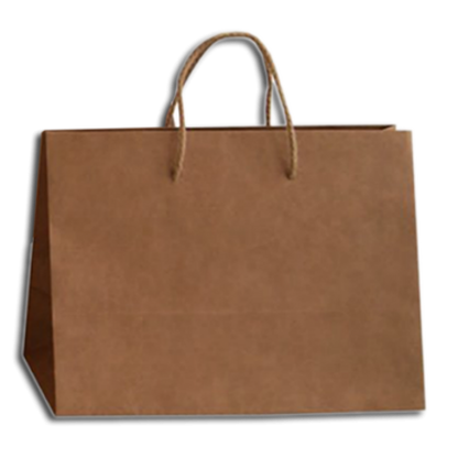 Kraft Natural Kraft Paper Bags 135gsm with Cord - Kraft