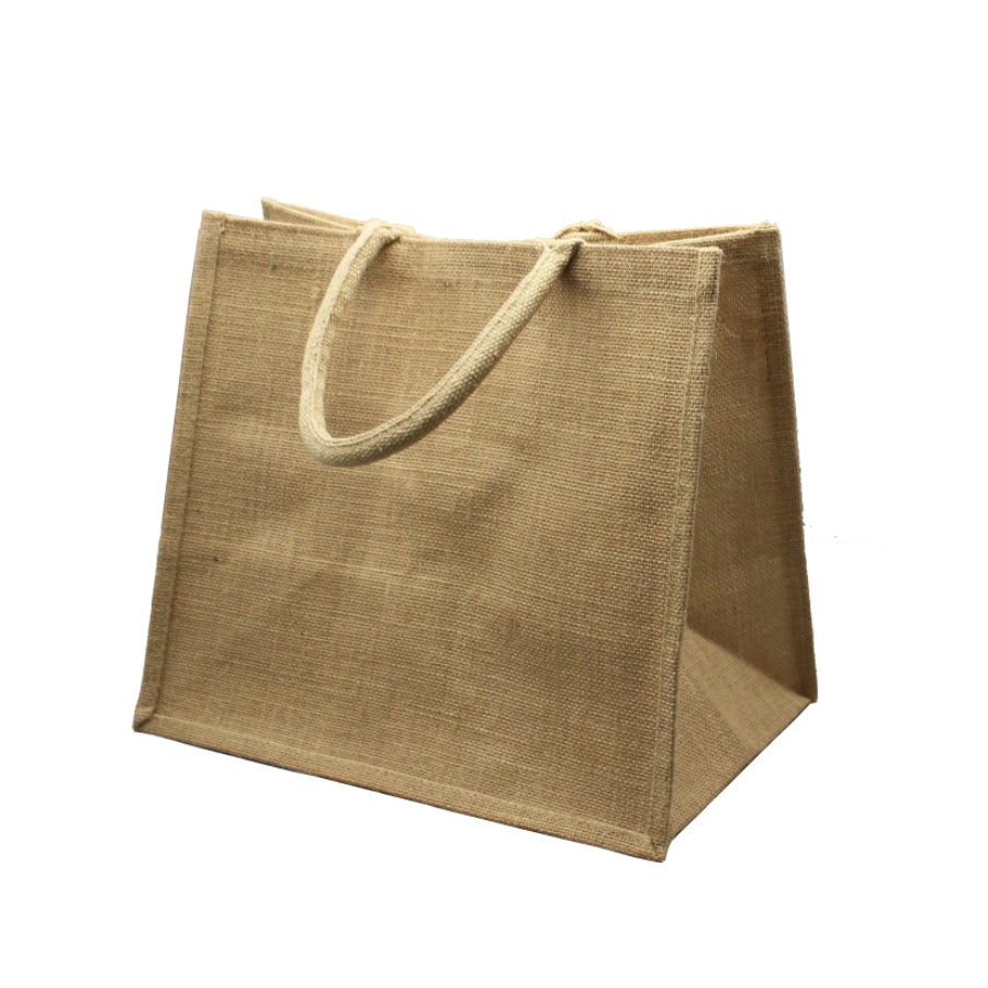 Bolso de Yute con Asa - Marrón