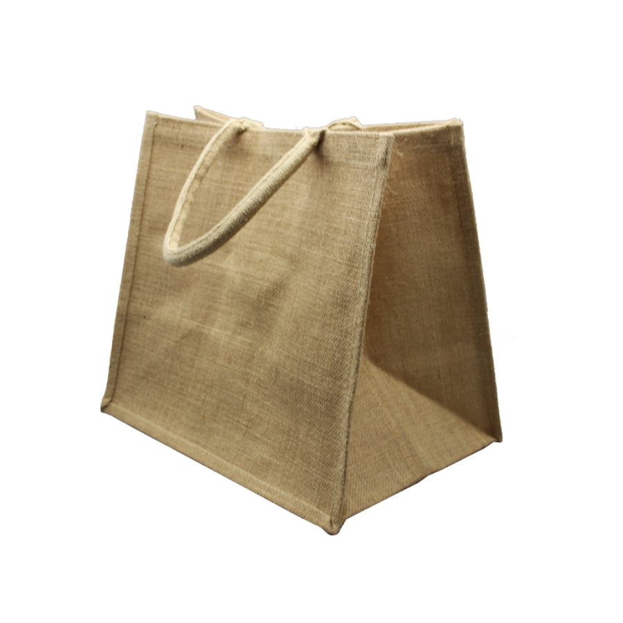 Bolso de Yute con Asa - Marrón