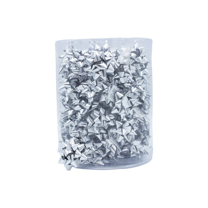 Caja con 100 Lazos Metalizados - Plata