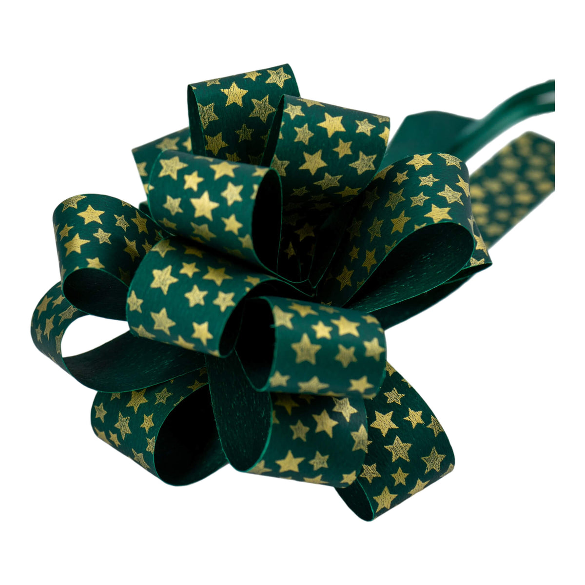 Rapid Painted Bow Box - Gold and Green - "Stars"