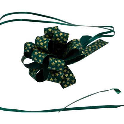 Rapid Painted Bow Box - Gold and Green - "Stars"