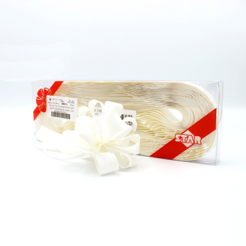 Box with Ribbons Rapid Starpaper- White - "Dune"
